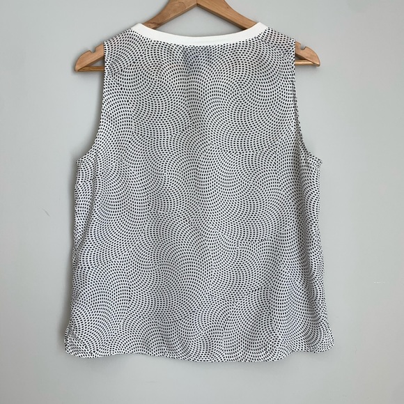MONKI black dot circle white tank top - Picture 5 of 9